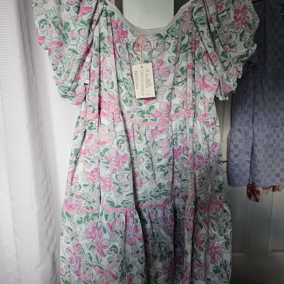 Elegant Floral Long Sleeve Dress - Picture 1 of 3